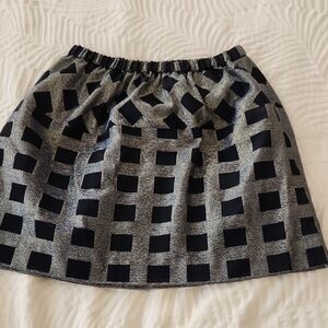 Crewcuts Navy and Gray A-Line Skirt